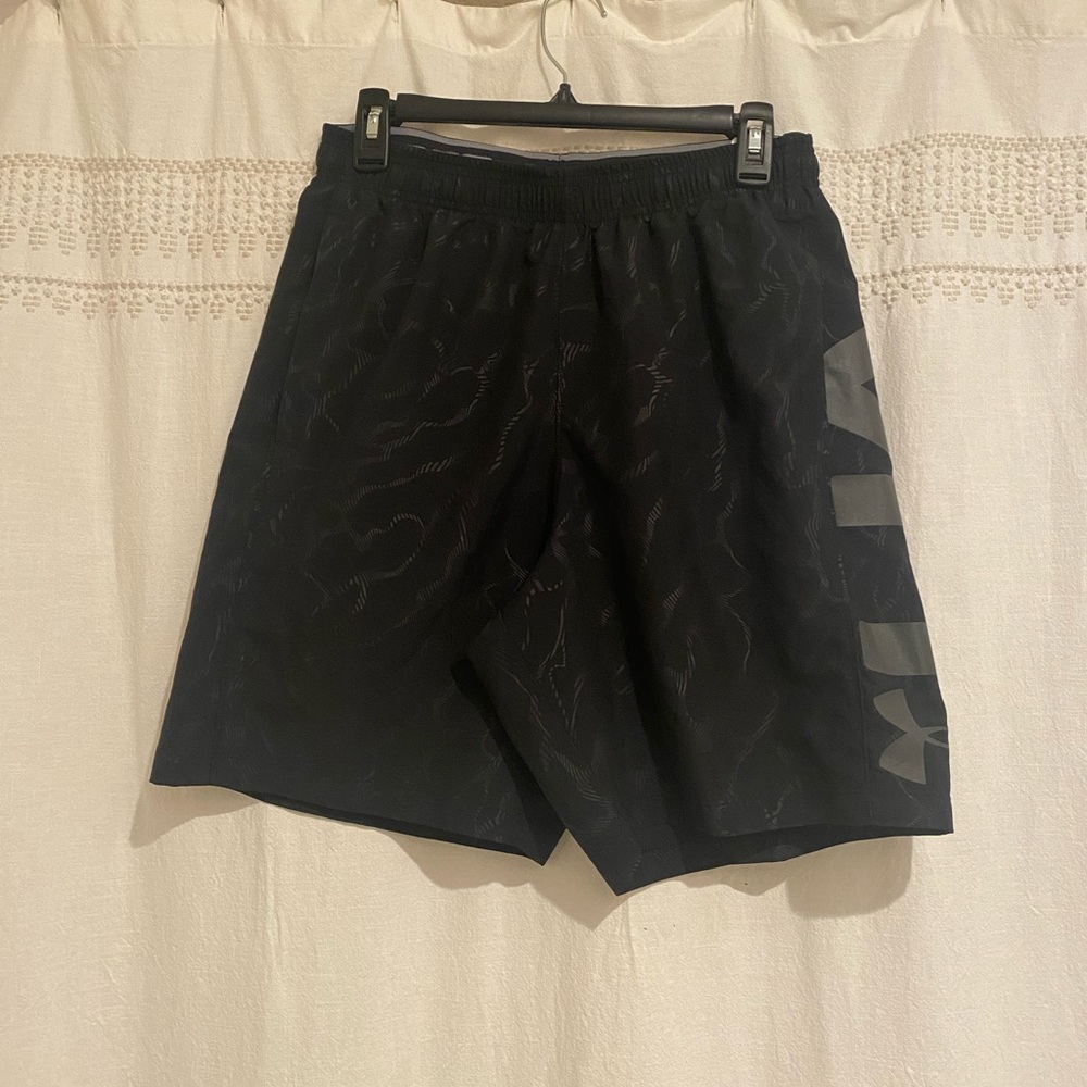 Mens black Under Armour shorts. Excellent condition, smoke free home.